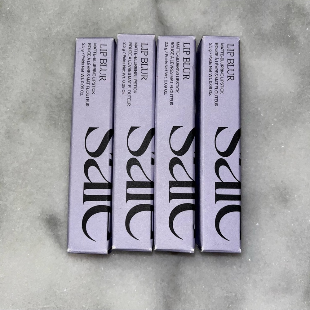 NWT SET OF 4 SAIE LIP BLUR LIPSTICK